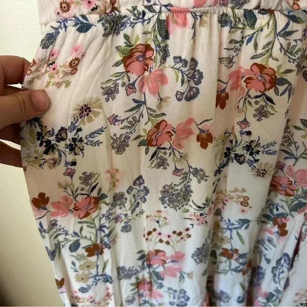 Altar'd State Avani Floral High Low Ruffle Maxi Long Dress Size Large - Picture 7 of 10